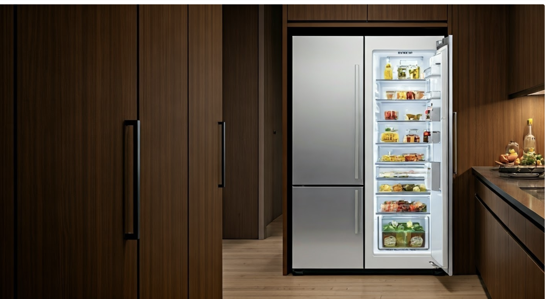 Stylish Sub-Zero fridge in modern kitchen | Sub-Zero Certified Repair